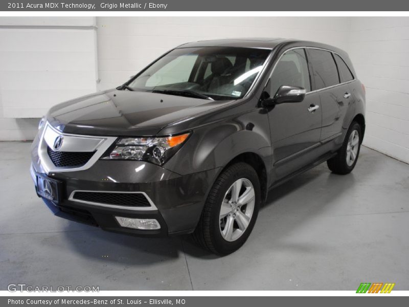 Grigio Metallic / Ebony 2011 Acura MDX Technology