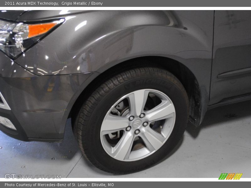 Grigio Metallic / Ebony 2011 Acura MDX Technology