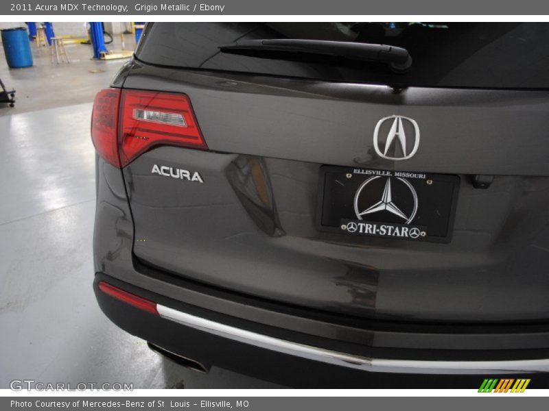 Grigio Metallic / Ebony 2011 Acura MDX Technology