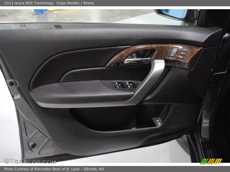 Grigio Metallic / Ebony 2011 Acura MDX Technology