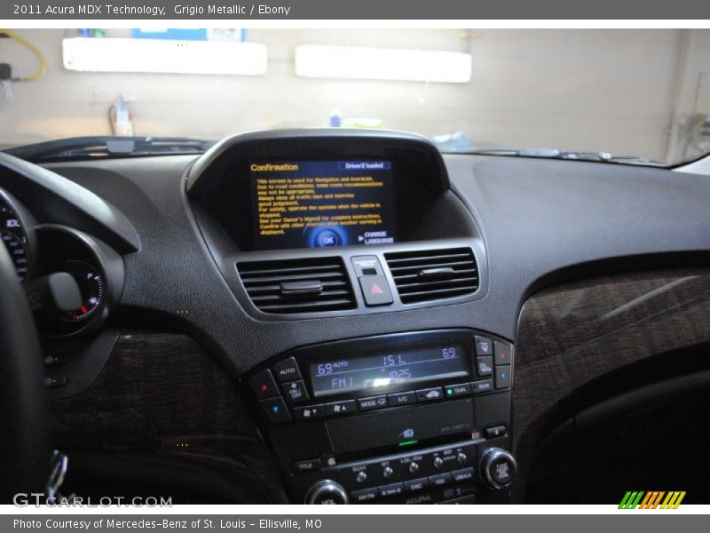 Grigio Metallic / Ebony 2011 Acura MDX Technology