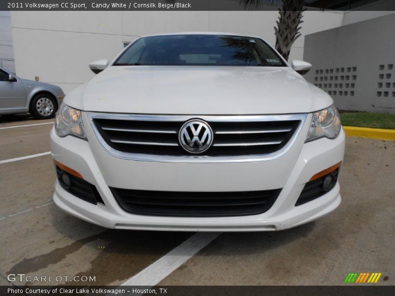 Candy White / Cornsilk Beige/Black 2011 Volkswagen CC Sport