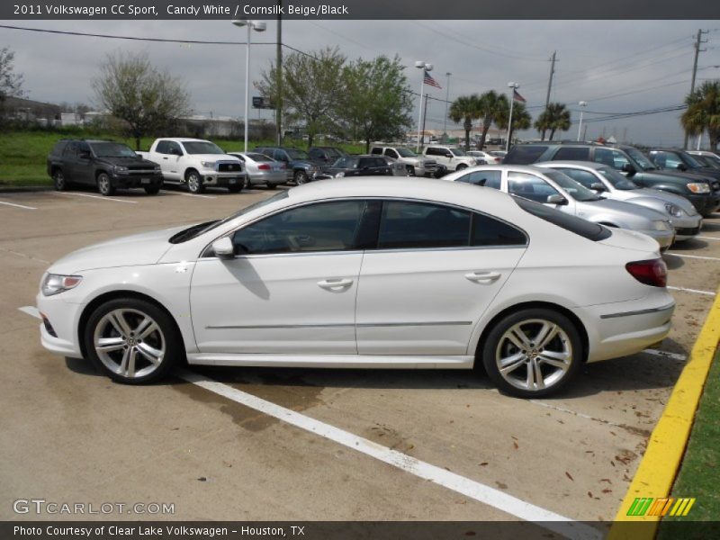 Candy White / Cornsilk Beige/Black 2011 Volkswagen CC Sport