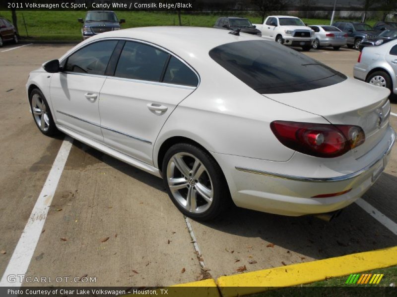Candy White / Cornsilk Beige/Black 2011 Volkswagen CC Sport