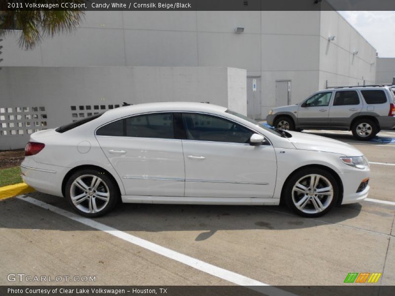 Candy White / Cornsilk Beige/Black 2011 Volkswagen CC Sport