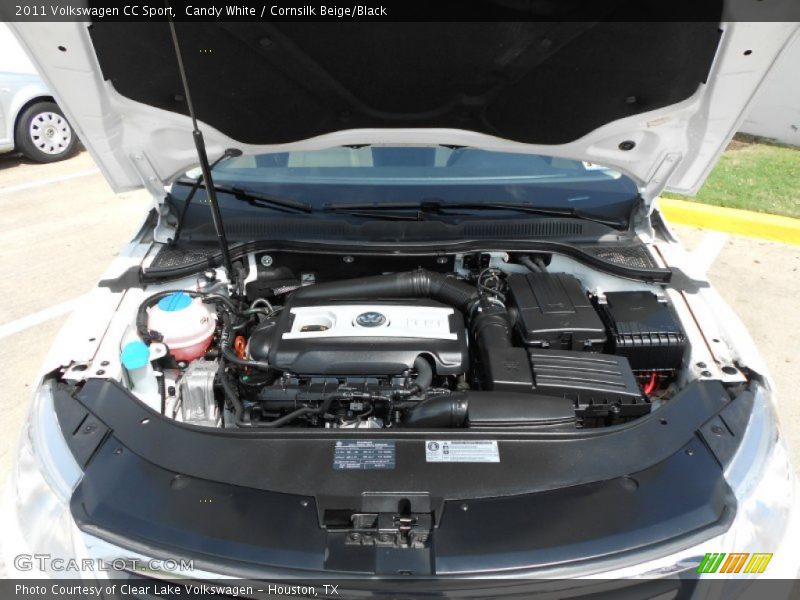 Candy White / Cornsilk Beige/Black 2011 Volkswagen CC Sport