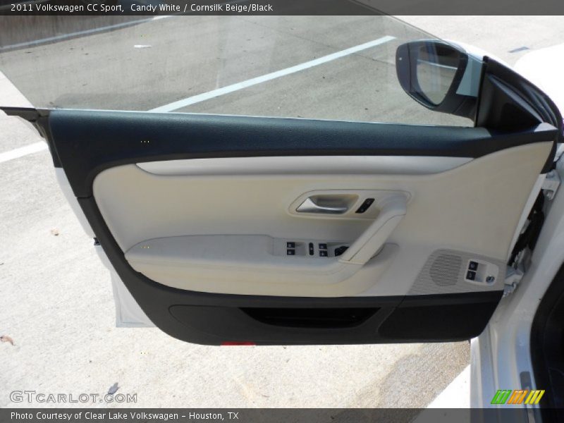 Candy White / Cornsilk Beige/Black 2011 Volkswagen CC Sport