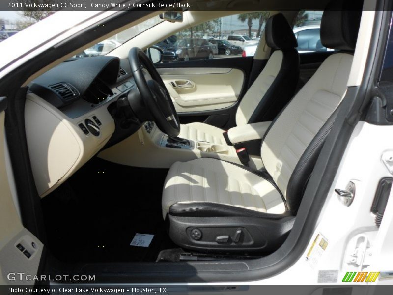 Candy White / Cornsilk Beige/Black 2011 Volkswagen CC Sport
