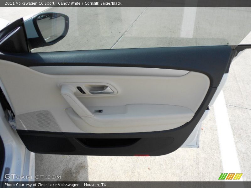 Candy White / Cornsilk Beige/Black 2011 Volkswagen CC Sport