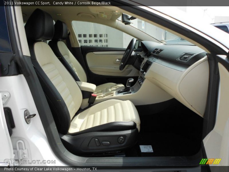 Candy White / Cornsilk Beige/Black 2011 Volkswagen CC Sport