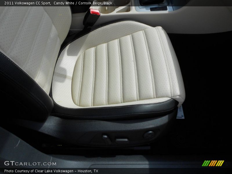 Candy White / Cornsilk Beige/Black 2011 Volkswagen CC Sport