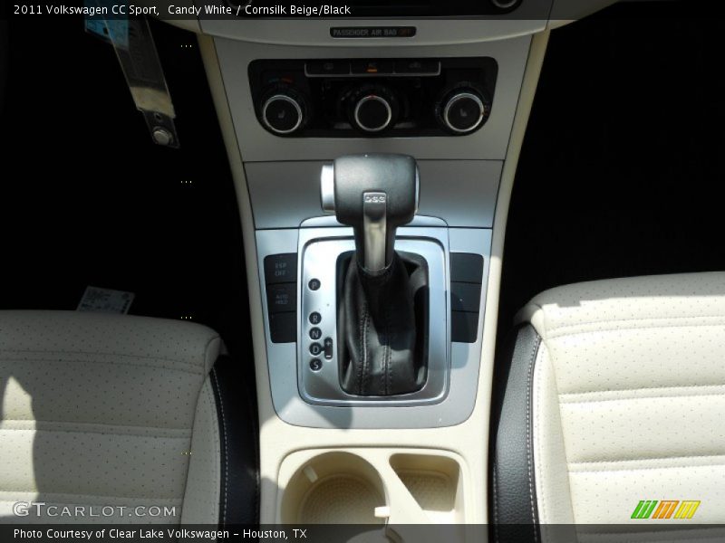 Candy White / Cornsilk Beige/Black 2011 Volkswagen CC Sport