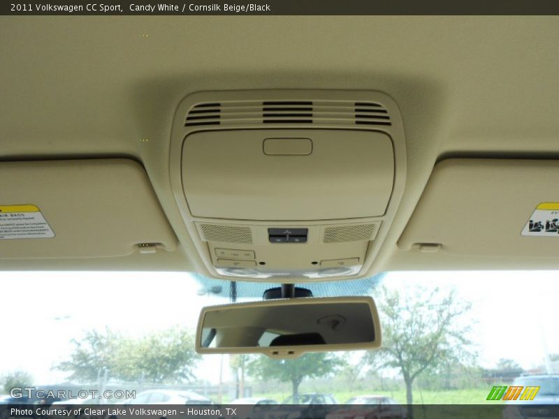 Candy White / Cornsilk Beige/Black 2011 Volkswagen CC Sport