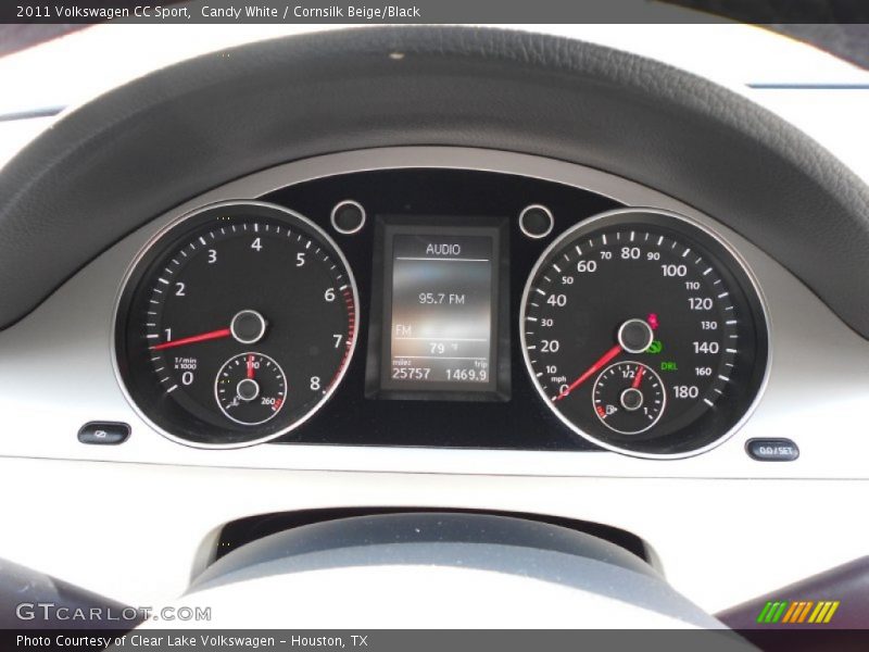 Candy White / Cornsilk Beige/Black 2011 Volkswagen CC Sport