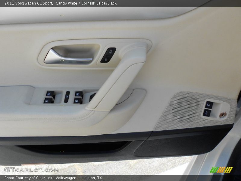 Candy White / Cornsilk Beige/Black 2011 Volkswagen CC Sport