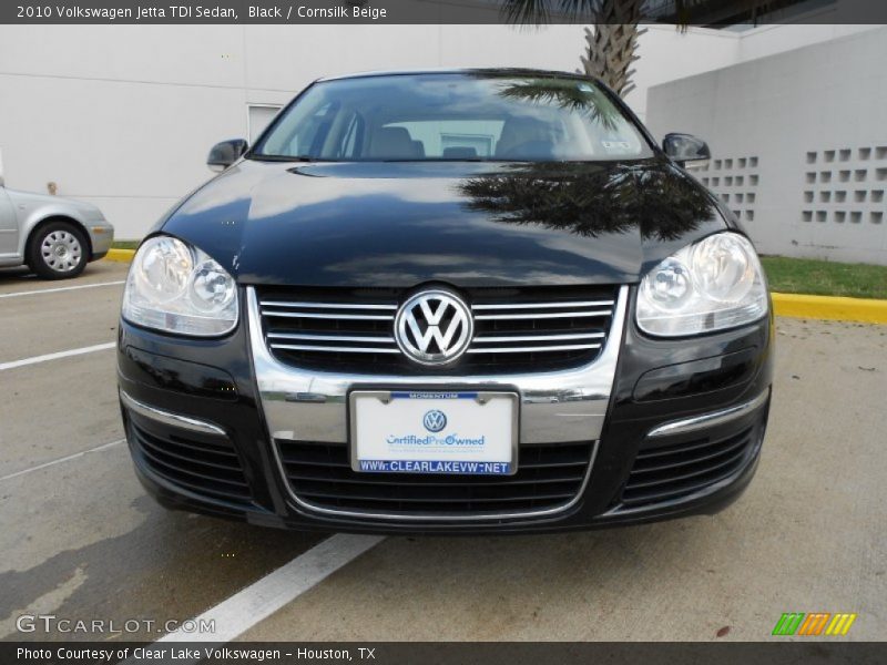 Black / Cornsilk Beige 2010 Volkswagen Jetta TDI Sedan