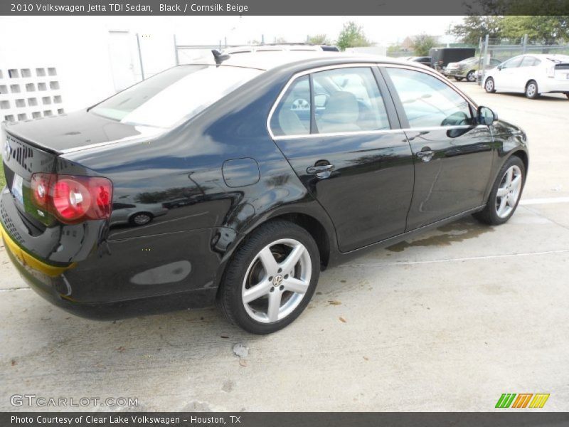 Black / Cornsilk Beige 2010 Volkswagen Jetta TDI Sedan