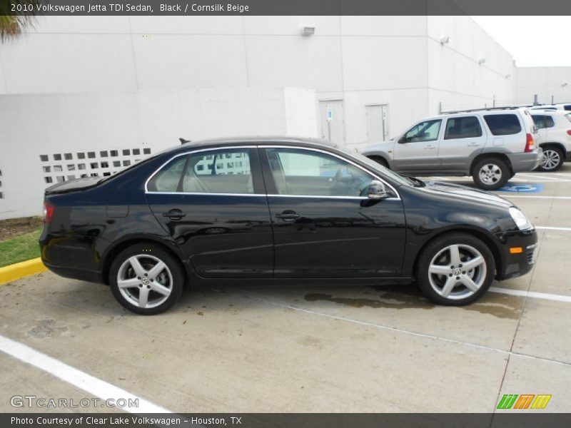 Black / Cornsilk Beige 2010 Volkswagen Jetta TDI Sedan