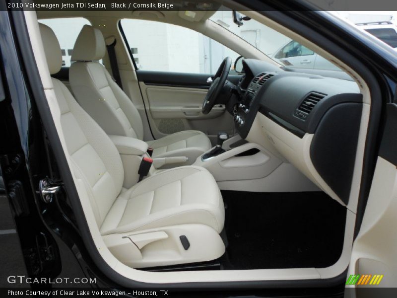 Black / Cornsilk Beige 2010 Volkswagen Jetta TDI Sedan