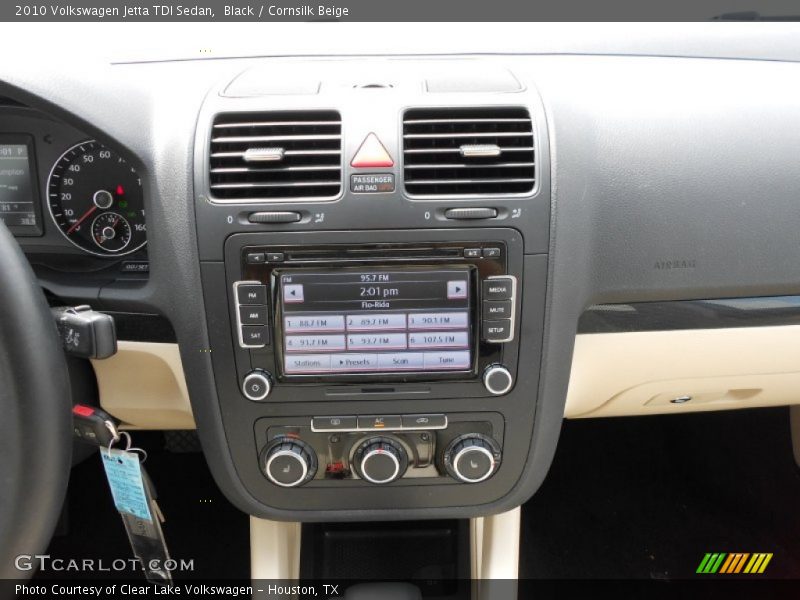 Black / Cornsilk Beige 2010 Volkswagen Jetta TDI Sedan