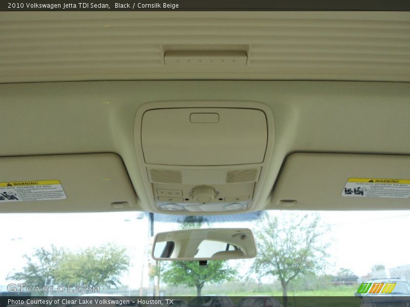 Black / Cornsilk Beige 2010 Volkswagen Jetta TDI Sedan
