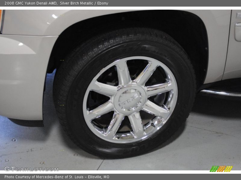 Silver Birch Metallic / Ebony 2008 GMC Yukon Denali AWD