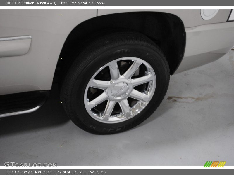 Silver Birch Metallic / Ebony 2008 GMC Yukon Denali AWD