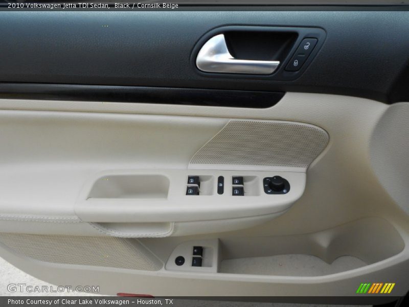 Black / Cornsilk Beige 2010 Volkswagen Jetta TDI Sedan
