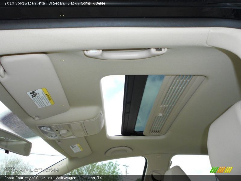 Black / Cornsilk Beige 2010 Volkswagen Jetta TDI Sedan