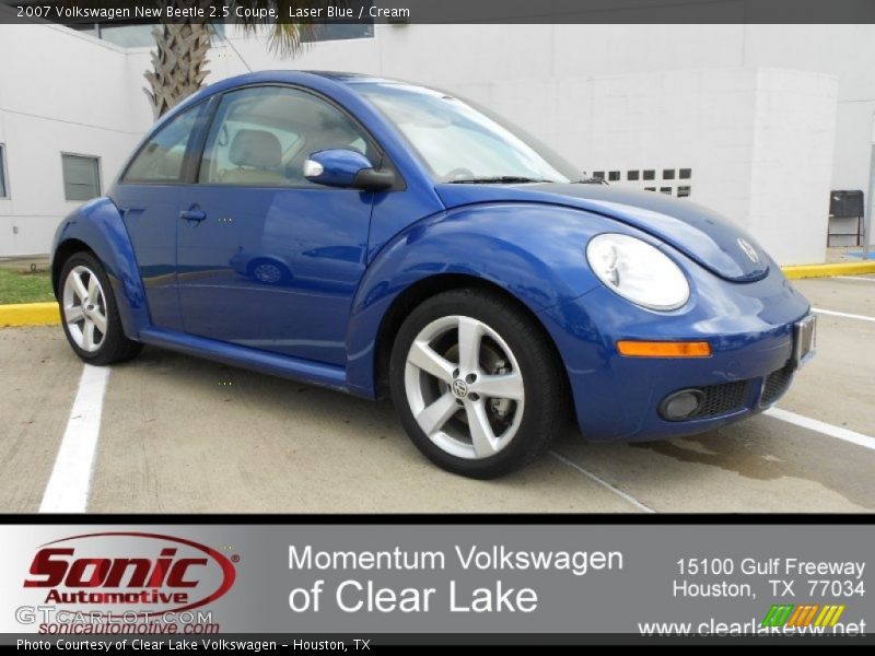 Laser Blue / Cream 2007 Volkswagen New Beetle 2.5 Coupe