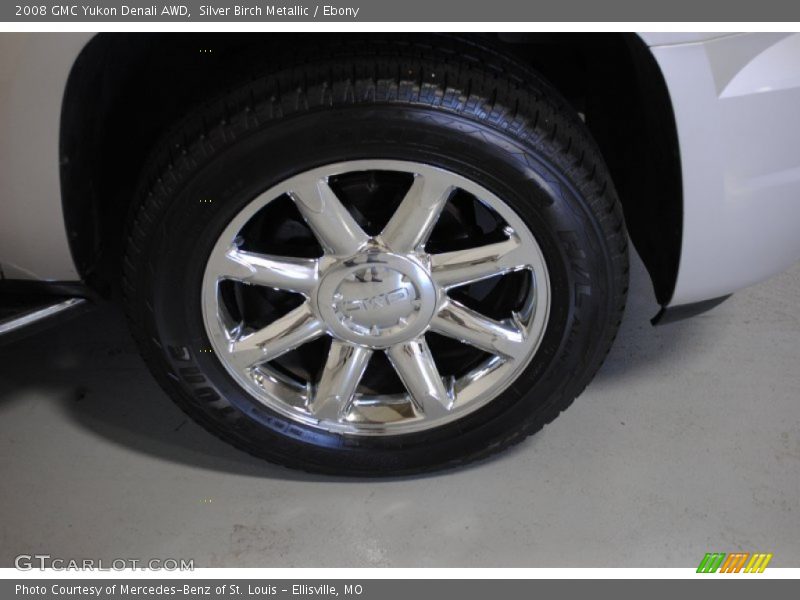 Silver Birch Metallic / Ebony 2008 GMC Yukon Denali AWD