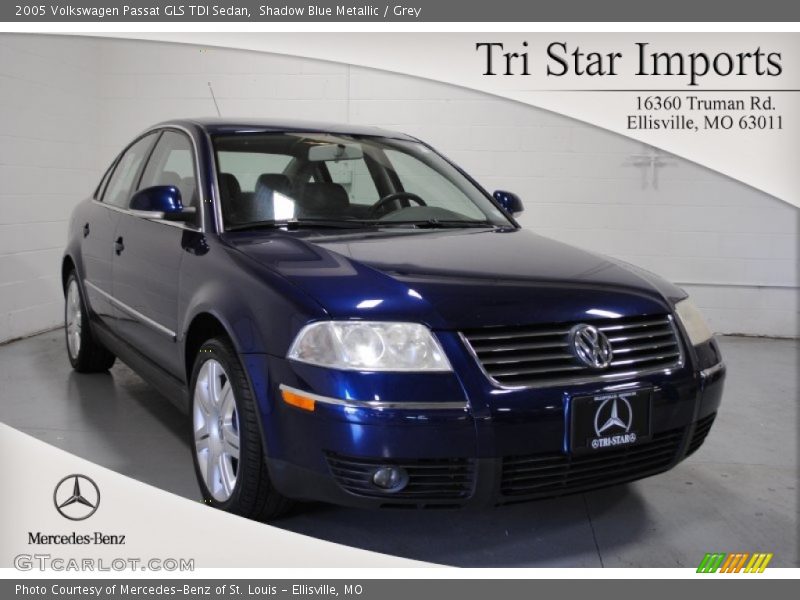 Shadow Blue Metallic / Grey 2005 Volkswagen Passat GLS TDI Sedan