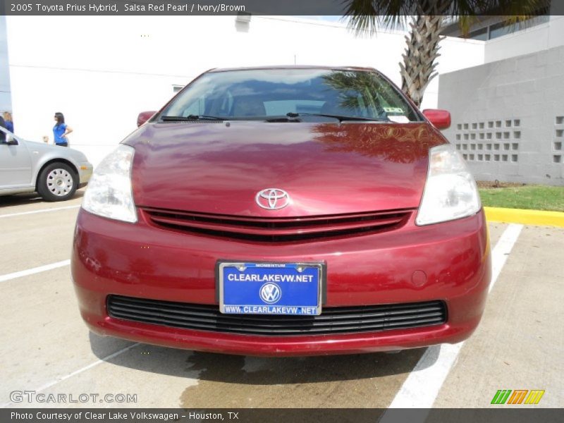 Salsa Red Pearl / Ivory/Brown 2005 Toyota Prius Hybrid