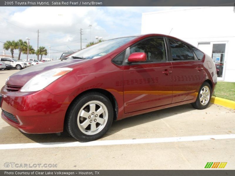 Salsa Red Pearl / Ivory/Brown 2005 Toyota Prius Hybrid