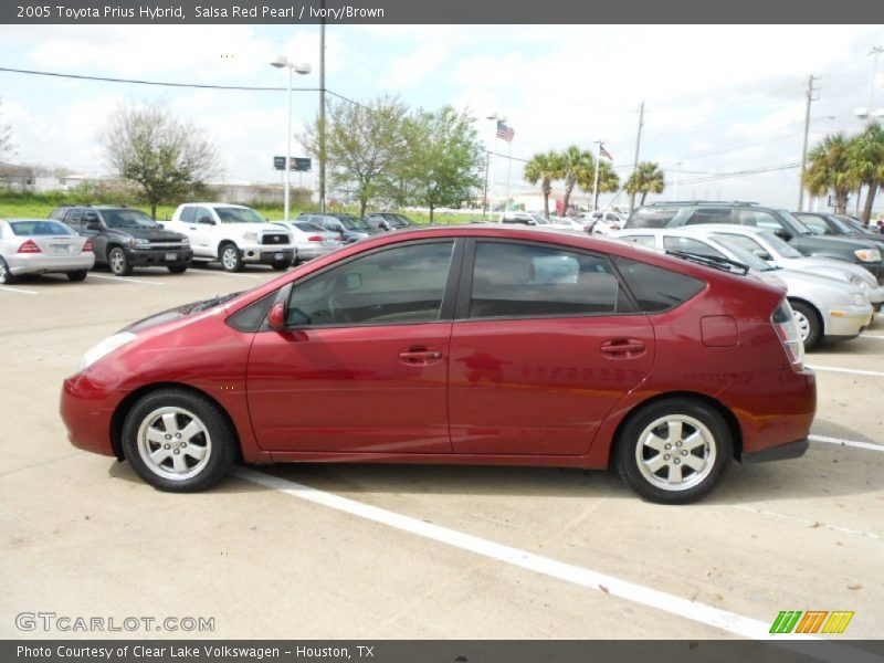 Salsa Red Pearl / Ivory/Brown 2005 Toyota Prius Hybrid