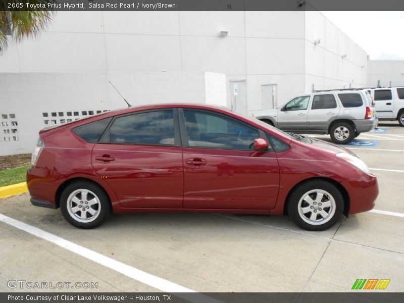 Salsa Red Pearl / Ivory/Brown 2005 Toyota Prius Hybrid