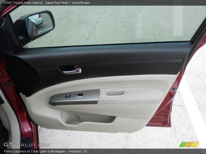 Salsa Red Pearl / Ivory/Brown 2005 Toyota Prius Hybrid