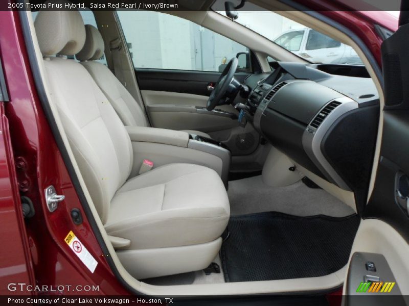 Salsa Red Pearl / Ivory/Brown 2005 Toyota Prius Hybrid