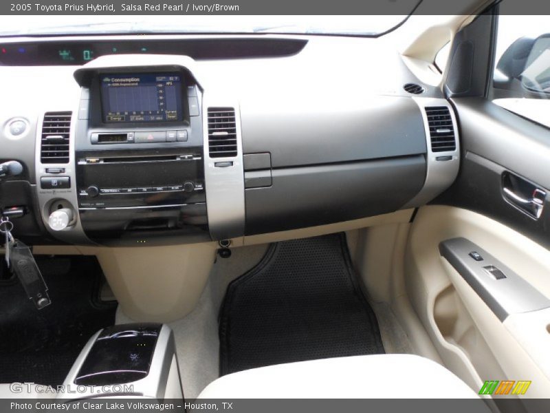 Salsa Red Pearl / Ivory/Brown 2005 Toyota Prius Hybrid