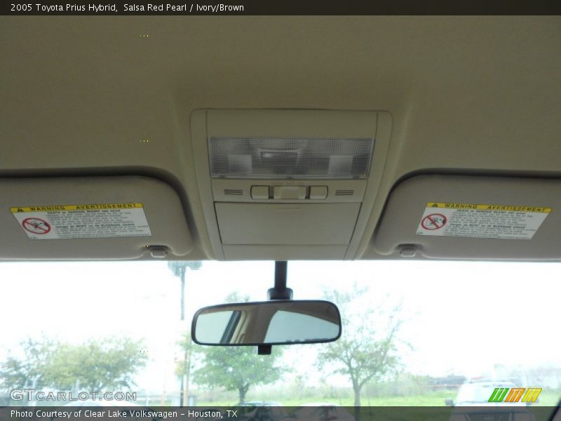 Salsa Red Pearl / Ivory/Brown 2005 Toyota Prius Hybrid