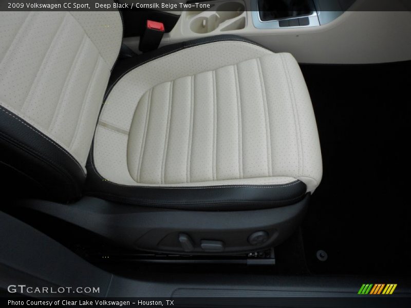 Deep Black / Cornsilk Beige Two-Tone 2009 Volkswagen CC Sport