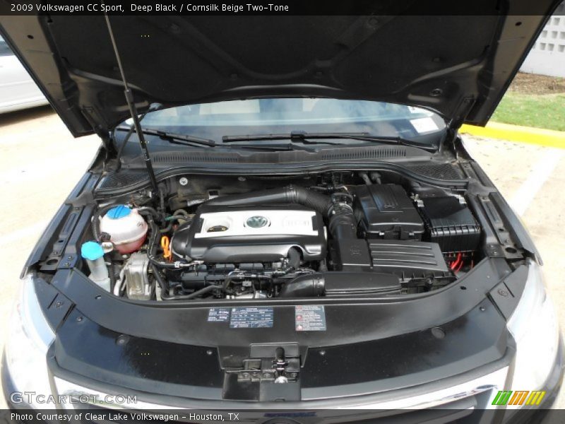 Deep Black / Cornsilk Beige Two-Tone 2009 Volkswagen CC Sport