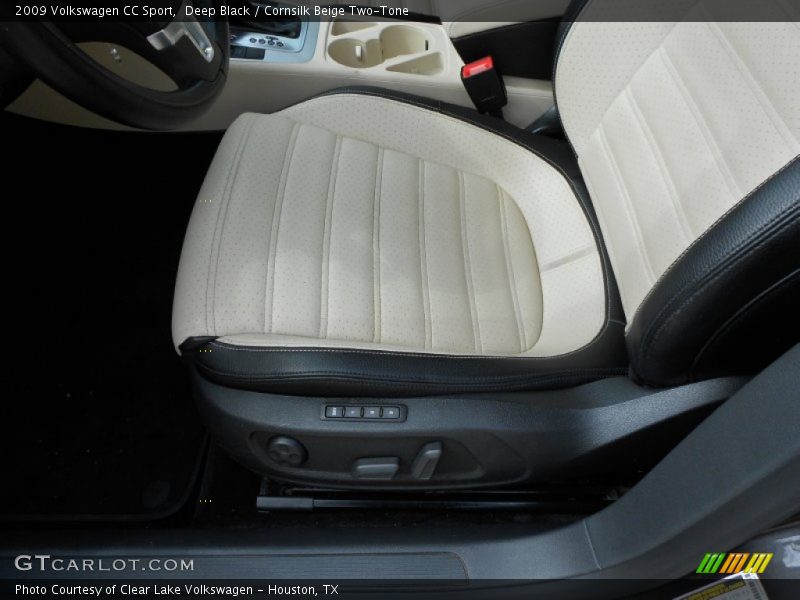 Deep Black / Cornsilk Beige Two-Tone 2009 Volkswagen CC Sport