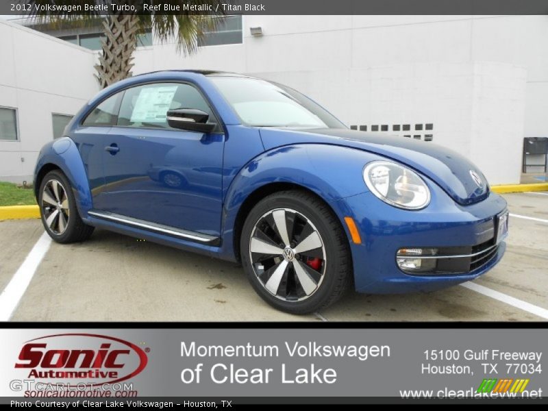 Reef Blue Metallic / Titan Black 2012 Volkswagen Beetle Turbo