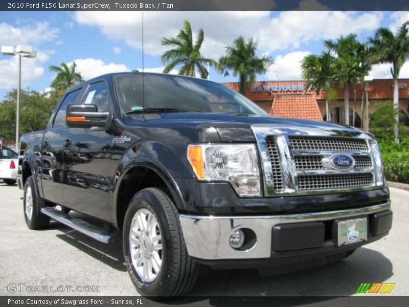 Tuxedo Black / Tan 2010 Ford F150 Lariat SuperCrew