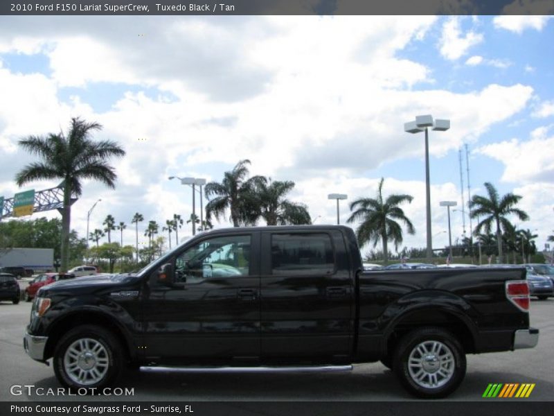 Tuxedo Black / Tan 2010 Ford F150 Lariat SuperCrew