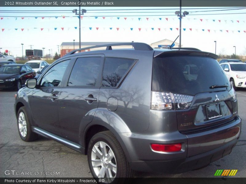 Graphite Gray Metallic / Black 2012 Mitsubishi Outlander SE