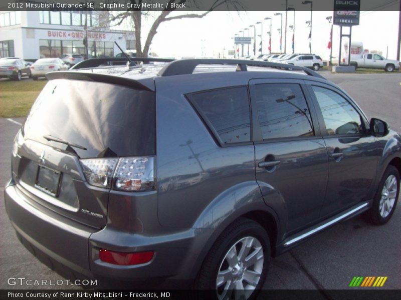 Graphite Gray Metallic / Black 2012 Mitsubishi Outlander SE