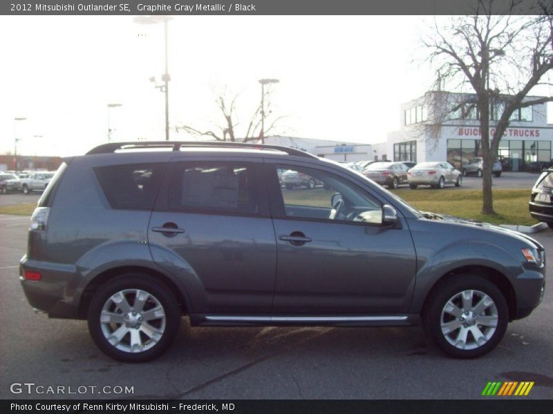 Graphite Gray Metallic / Black 2012 Mitsubishi Outlander SE