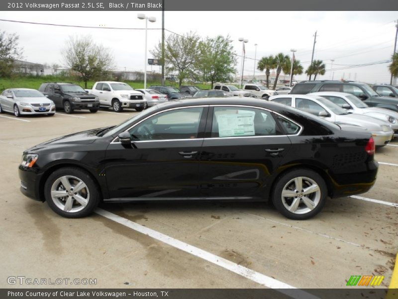 Black / Titan Black 2012 Volkswagen Passat 2.5L SE